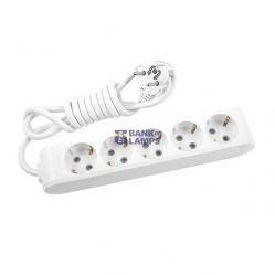 Extension Lead  5-Way, 5m, without Switch