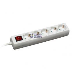 Extenision cords with ground with switch 5 places 1.5m
