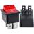 Switch tumbler 1-0 3p red 12V 20A 400 BOWI