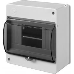 MINI S-6 CASING SURFACE MOUNTED PE+N WITH SMOKED DOOR