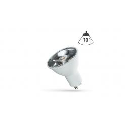 LED GU10 230V 6W SMD 10 DEGREES WW WITH LENS SPECTRUM