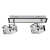 Spotlight BORMIO II 12/30cm Steel/Chrome