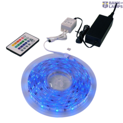 LED Strip 24W 5M IP65 3000K + Transformer 2A Zext
