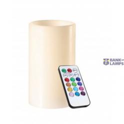 Wax candle LED RGB with remote control Zext