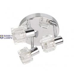 Wall and Ceiling Fixture GLASO EL-3O G9 3x40W chrome, 3 points