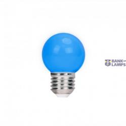 LED G45 E-27 230V 1W  BLUE PCV SPECTRUM