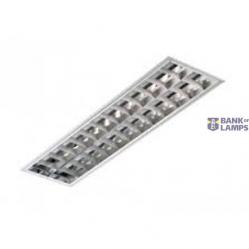 Luminaire 2*18W z/a  EVG  IP20 Zext