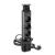 Furniture socket, Ø60 mm, 3xSHUKO, cable 1.8 m, black