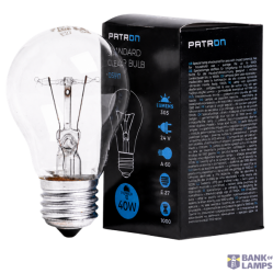 Incandescent Bulb E27 40W A60 24V CL Patron