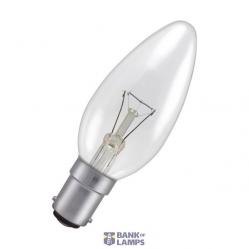 Incandescent Bulb 40W Clear Candle B15d