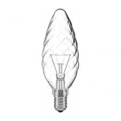 Incandescent Bulb 40W Clear Twisted Candle E14