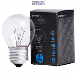 Incandescent Bulb E27 40W P45 230V CL