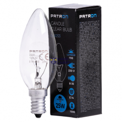 Incandescent Bulb E14 25W B35 230V CL