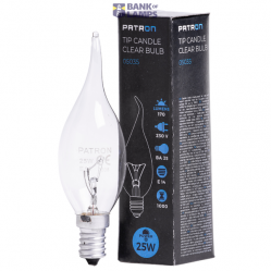 Incandescent Bulb E14 25W BA35 230V CL