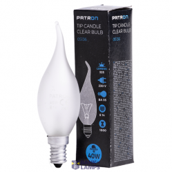 Incandescent Bulb E14 40W BA35 230V FR