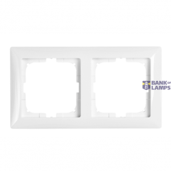 Cover Frame 2V Basic 55 White