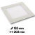 DL190 Downlight Square 15W 1000lm 3000K 110°