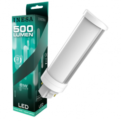 LED PLCC 6W 500lm 120° 2700K G24d G2