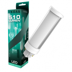LED PLCC 6W 510lm 120° 4000K G24d G2
