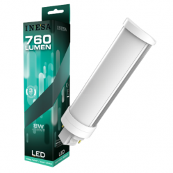 LED PLCC 8W 760lm 120° 6000K G24d G2