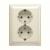 202 EUJ-92 Cover Plates (partly incl. Insert) Protective Contact (SCHUKO) white - Basic55
