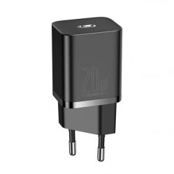 Wall Quick Charger Super Si, 20W, USB-C, QC3.0, PD, Black