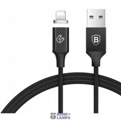 Insnap series magnetic USB cable Black 1,2m