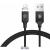 Insnap series magnetic USB cable Black 1,2m