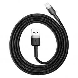 Cable USB A plug - IP Lightning plug 2.0m Cafule grey+black BASEUS