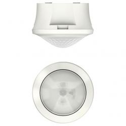 Motion Detector theMova S360-101 AP WH, 360°, 50 m² (Ø 8 m), 230 V AC, Surface-Mounted on Ceiling, IP54 (when fitted)