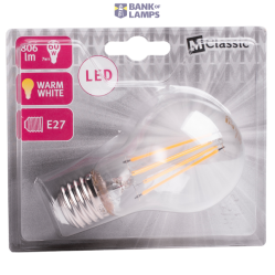LED Bulb Filament E27 7W 2700K 806lm CL