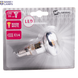 LED Bulb Filament E14 3.8W R50 2700K 330lm CL