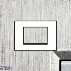 LL - COVER PLATE 3P BRUSHED STEEL