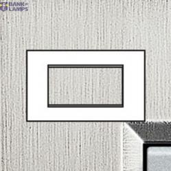 Cover Plate 4 Modules, Brushed Steel
