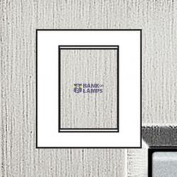 LL - COVER PLATE 3+3P BRUSHED STEEL