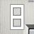 Cover Plate LivingLight 2×2 Modules Layout, 71MM, Brushed Steel, Stainless steel