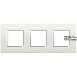 LL - COVER PLATE 2X3P 71MM WHITE