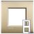 LL - COVER PLATE 2X2P 71MM GOLD MAT