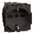 L.NOW - UNEL socket + 10/16A black