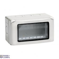 Surface-Mounted Housing Classia IP55, 4 Modules, 4 Units, Grey, 132×87.2×62.4mm