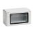 Surface-Mounted Housing Classia IP55, 4 Modules, 4 Units, Grey, 132×87.2×62.4mm