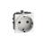 L.NOW - German socket aut.term. 2P+T white