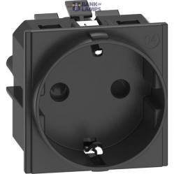 German standard socket 2 P+E 16 A 250 V - Black