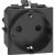 German standard socket 2 P+E 16 A 250 V - Black