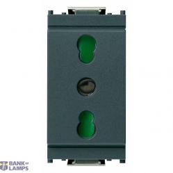 2P+E 16A P17/11 outlet grey
