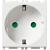 2P+E 16A German SICURY outlet white