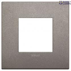 Classic plate 2M metal matt titanium