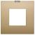 Classic plate 2M technopolymer matt gold