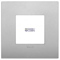 Classic plate 2M techno matt silver