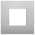 Classic plate 2M techno matt silver